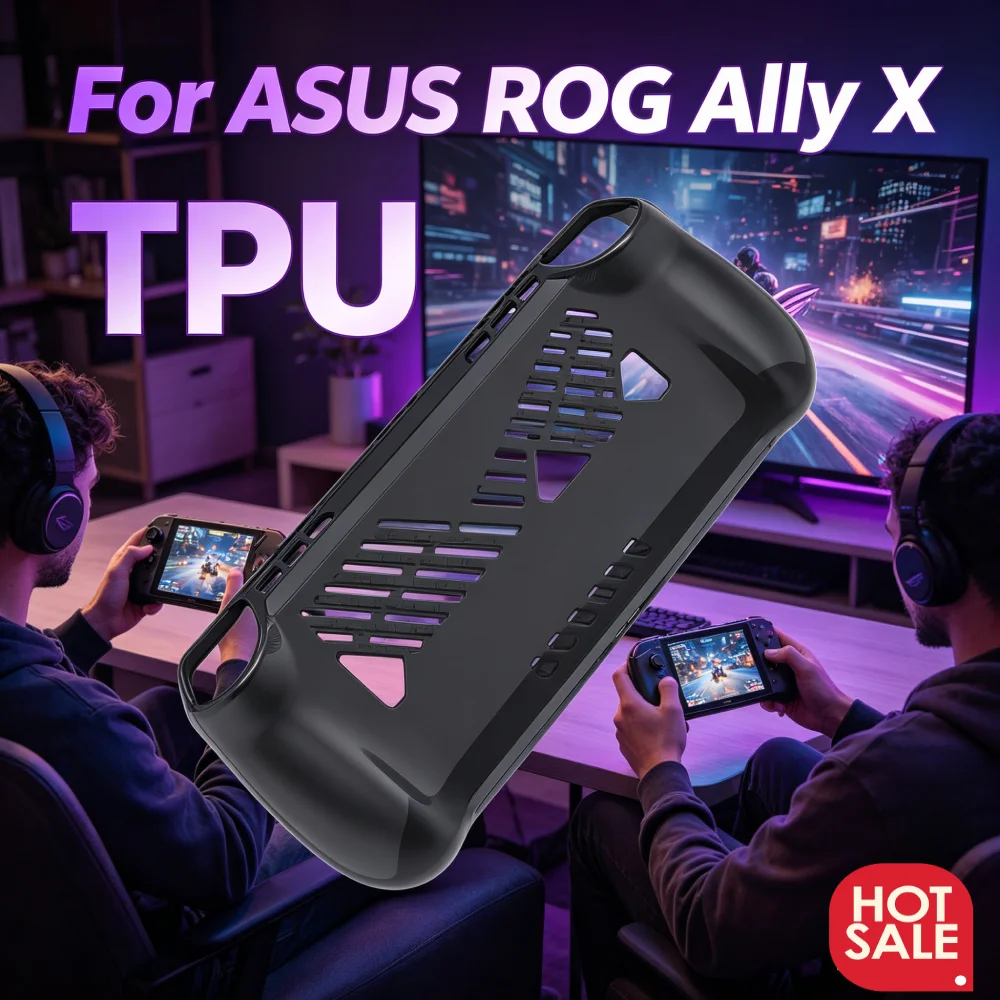 Per ASUS ROG Ally X Case Custodia protettiva in TPU Custodia protettiva anti-caduta Custodia protettiva anti-graffio Custodia morbida trasparente Accessori per giochi - immagine 3