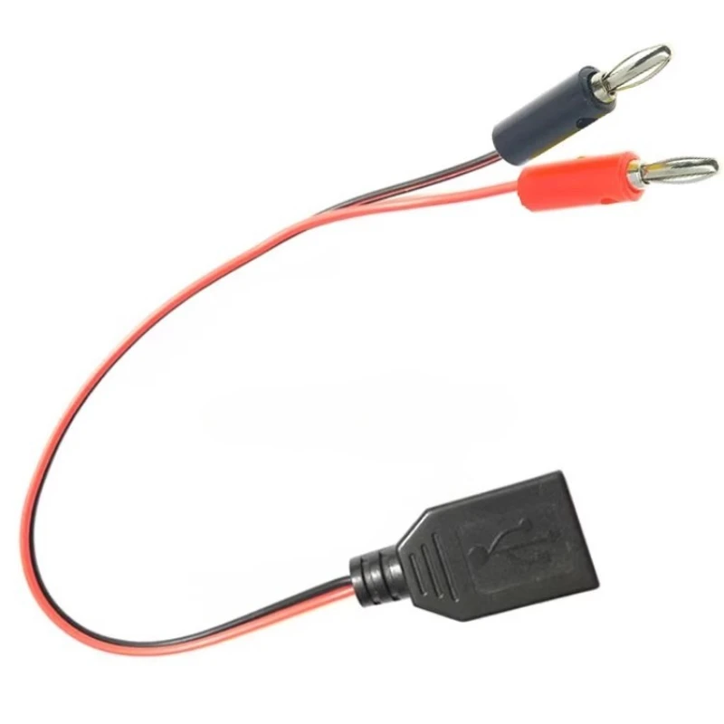 USB to Banana Plug Test Lead Charging Cable with Conductive Wire