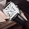 CHENXI 8216 Casual Quartz Watches for Men Classic Square Dial Waterproof Leather Strap Simple Calendar Business Men's Wristwatch 6