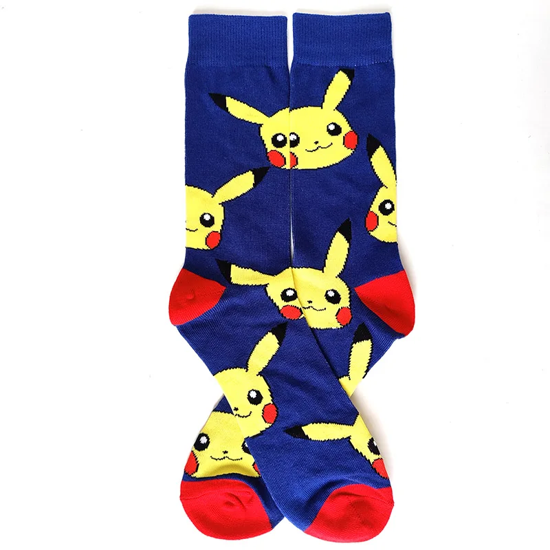 15 Style Men Novelty Pokemon Anime Socks Cartoon Pokeball Pikachu Adult Cotton Happy Socks