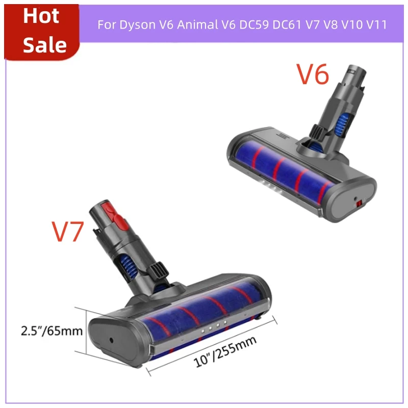 

Head with LED Headlights for Dyson V6 Animal V6 DC59 DC61 V7 V8 V10 V11 Vacuum Attachment