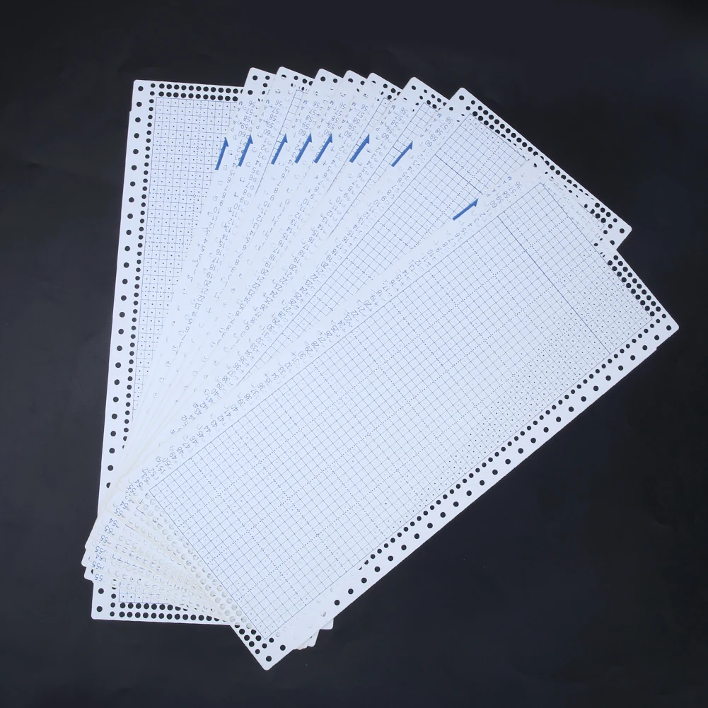 Knitting Machine Spare Parts Punch Card 24 Stitch Flower Card for Knitting Machine KH821 KH831 KH851 KH860 KHJ880 KH868 10Pcs