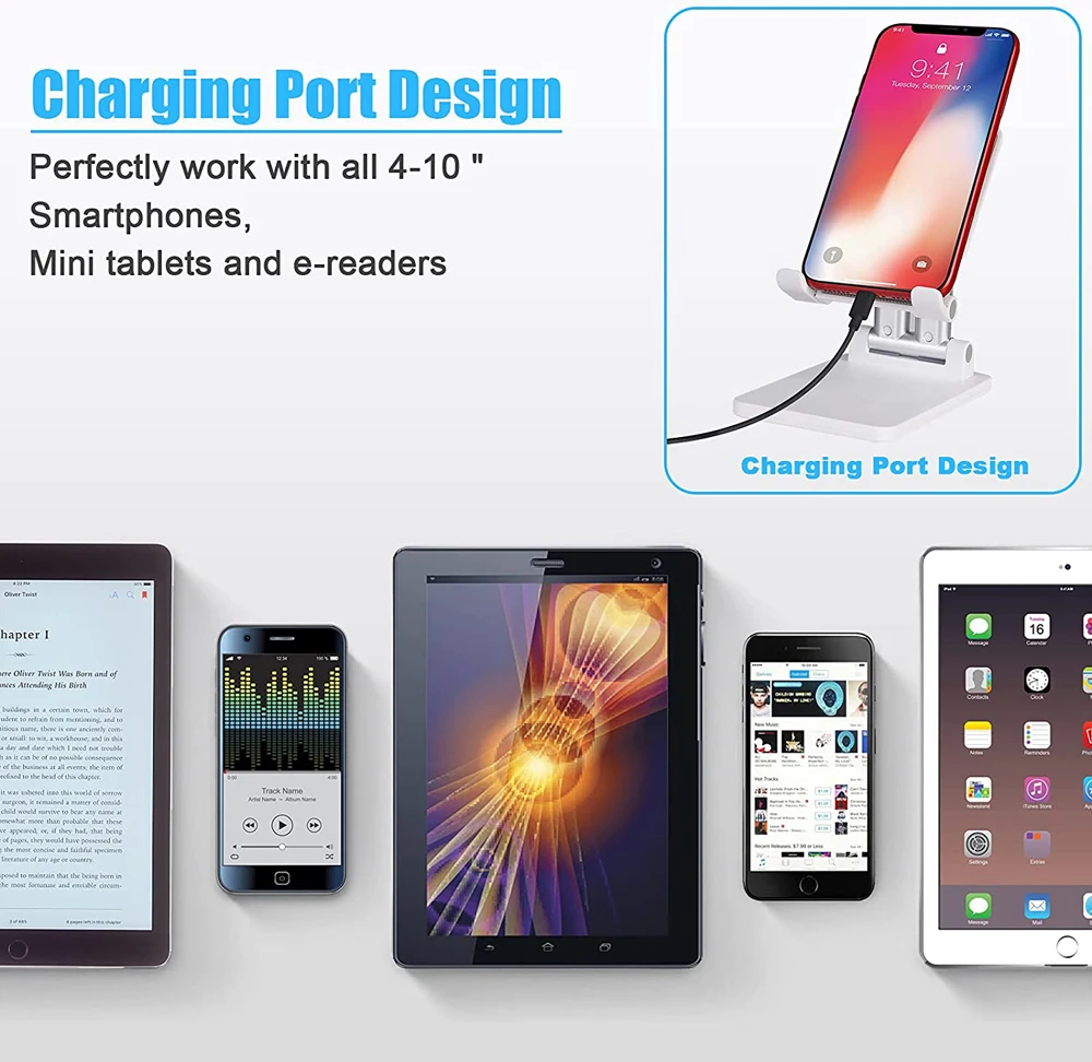 Universal Phone Holder Tablet Stands Mobile Smartphone Support Tablet Desk Desktop Portable Adjustable Table Cell Phone Holder 5
