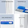 28 pound double bucket washing machine with drain pump, semi-automatic 18 pound washing machine with 10pound rotator combination 6