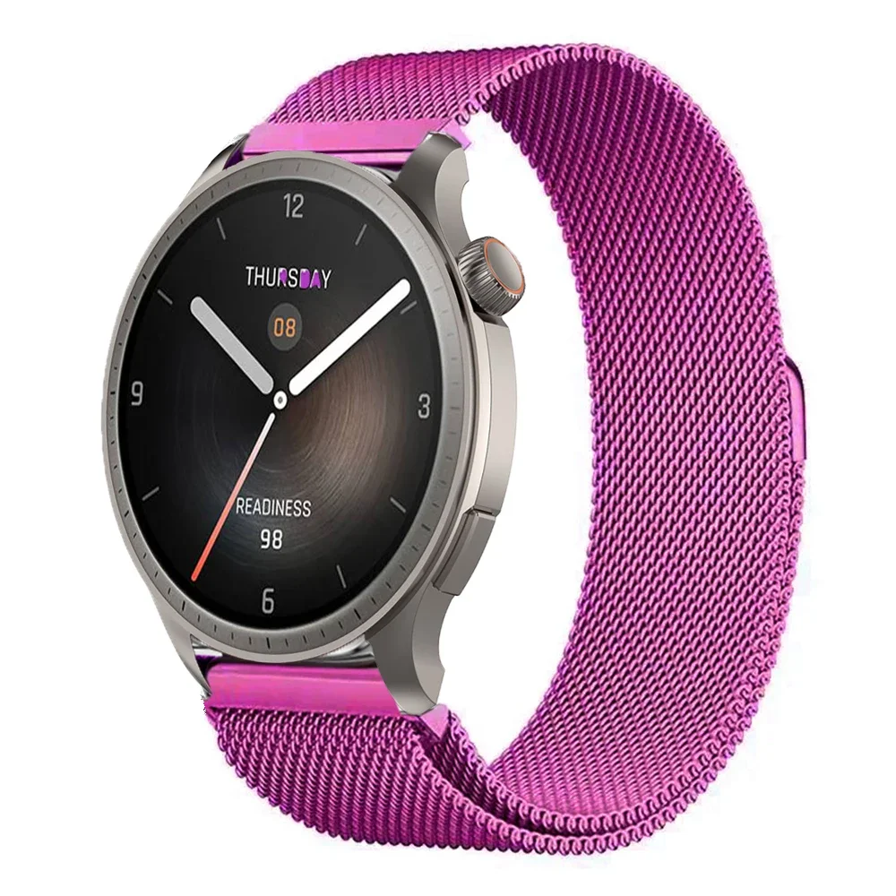 Milanese Stainless Steel Smartwatch Strap - Adjustable Mesh Wristband