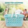 Shopping Basket Small Grocery Container Toddler Toys Laundry with Handle Kids Plastic Child Storage Baskets 4