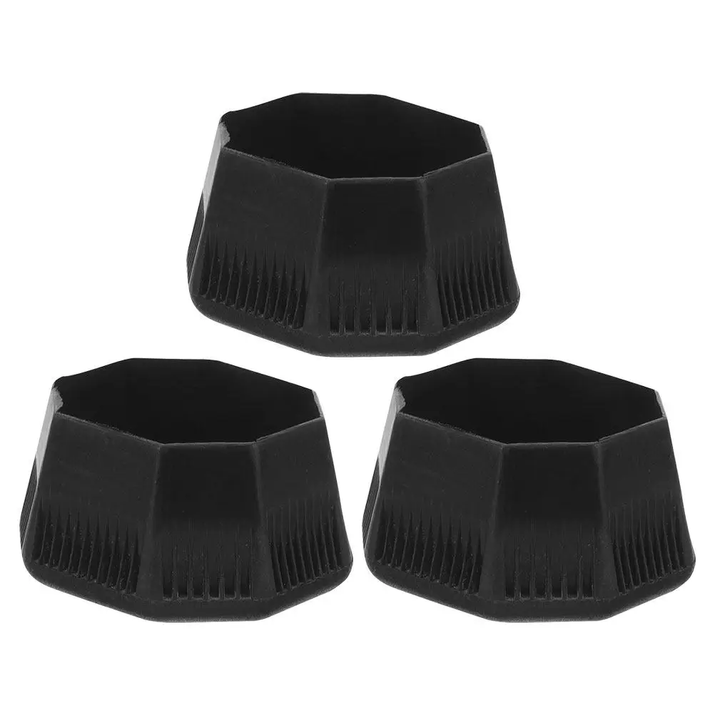 3Pcs 테니스 라켓 버트 캡 테니스 라켓 액세서리 용 견고한 플라스틱 교체 핸들 엔드 커버 라켓 엔드 커버