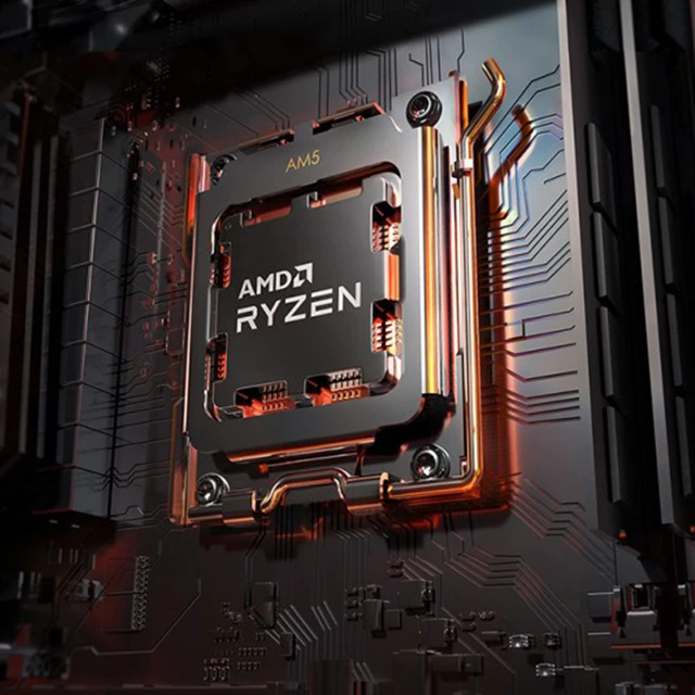 최대 5.0 GHz의 강력한 성능을 자랑하는 AMD RYZEN 7500F 프로세서