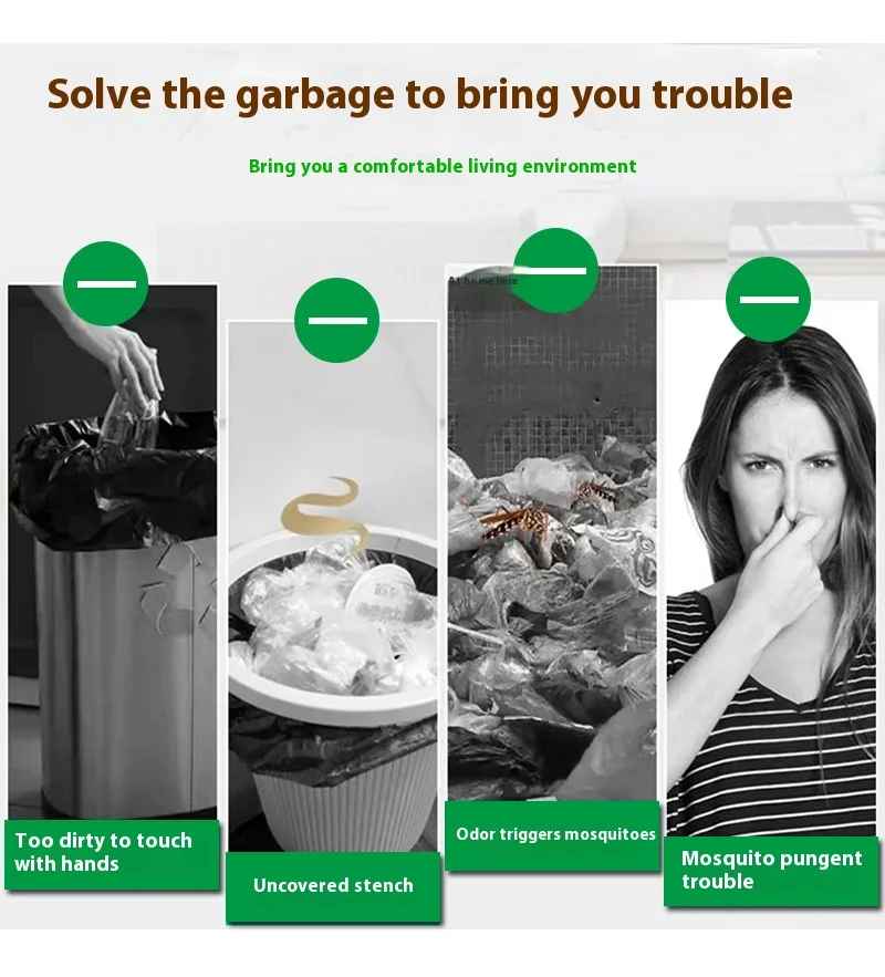 2025 NEW Kitchen Trash Can 14L Bathroom Touch-free Trash Can Bathroom Smart Trash Can Trash Can Smart Trash Can Kitchen