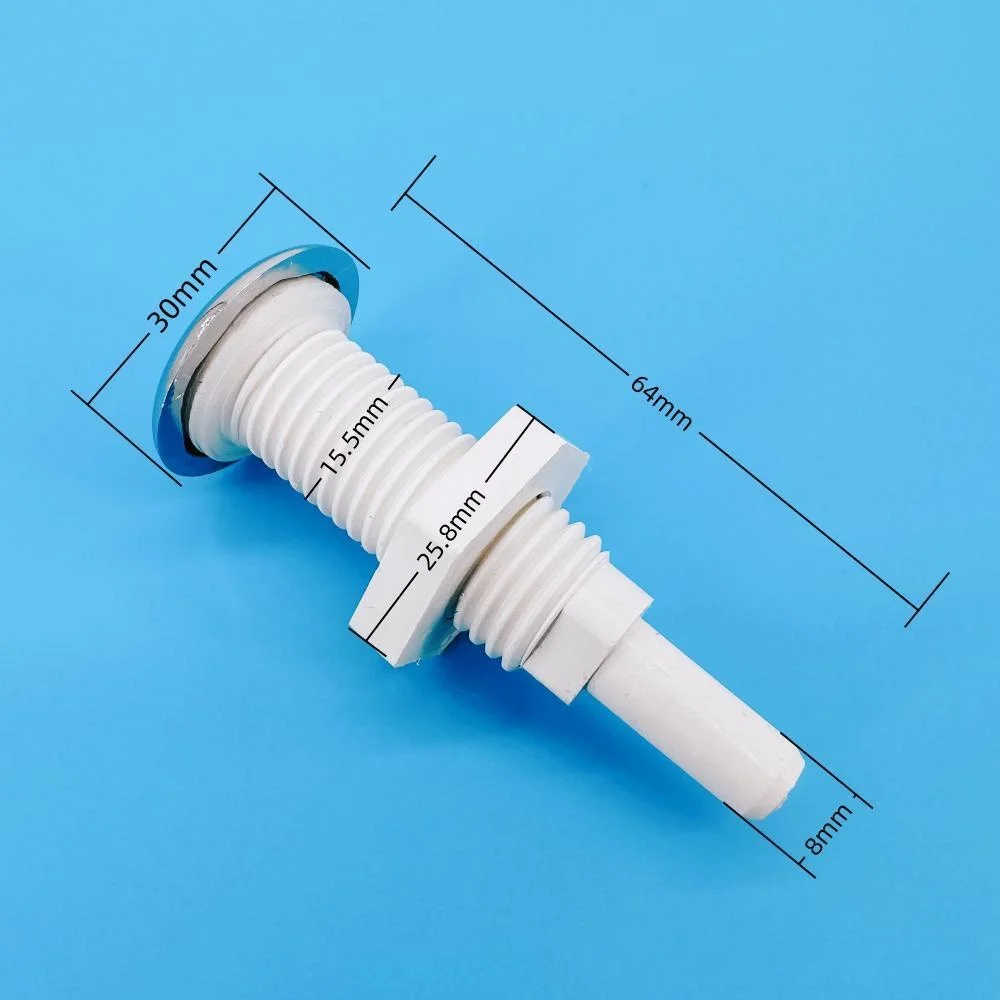 8mm Nozzle 30mm Cover Straight Bubble Nozzle &Phi;8 Chromed Cap PVC Base Hot Tub Air Jet Massage Bathtub Jet Bathroom Hardware Set Bathroom Hardware Accessories