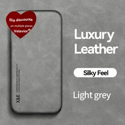 Leather Magnetic PU Car Holder Case with Silicone Bumper and Shockproof Protection for Poco X5 Pro (GRAY)