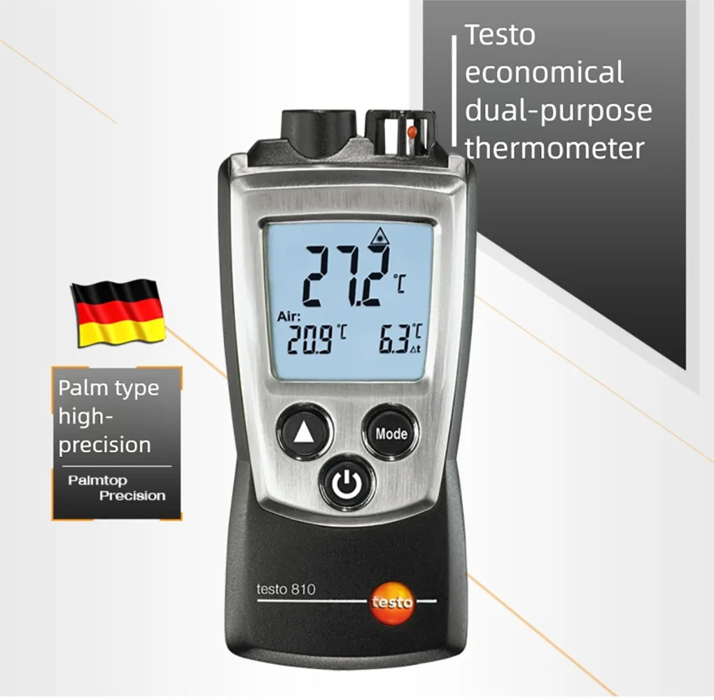 Testo 810 Portable Infrared Thermometer Non-Contact Infrared Thermometer NTC -30