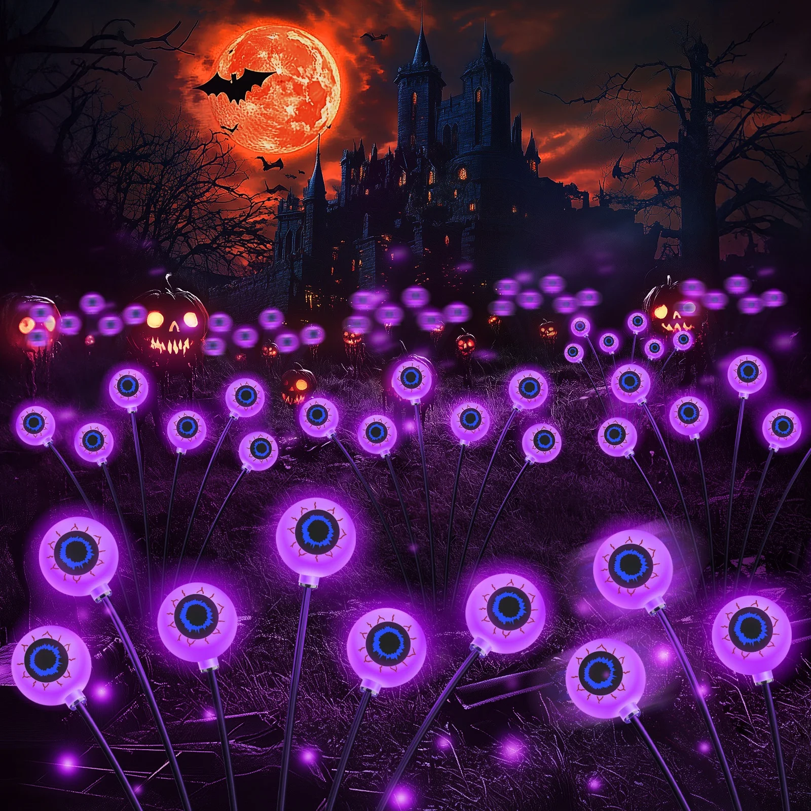 Halloween Garden Eyeball Lights