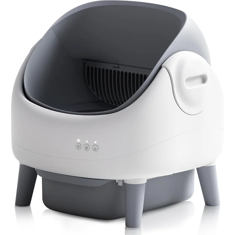 Self Cleaning Litter Box, Automatic Cat bedpan with Open-Top Design, APP Control, Dual Safety Sensors, Suitable for Multi-cat Self Cleaning Litter Box, Automatic Cat bedpan with Open-Top Design, APP Control, Dual Safety Sensors, Suitable for Multi-cat