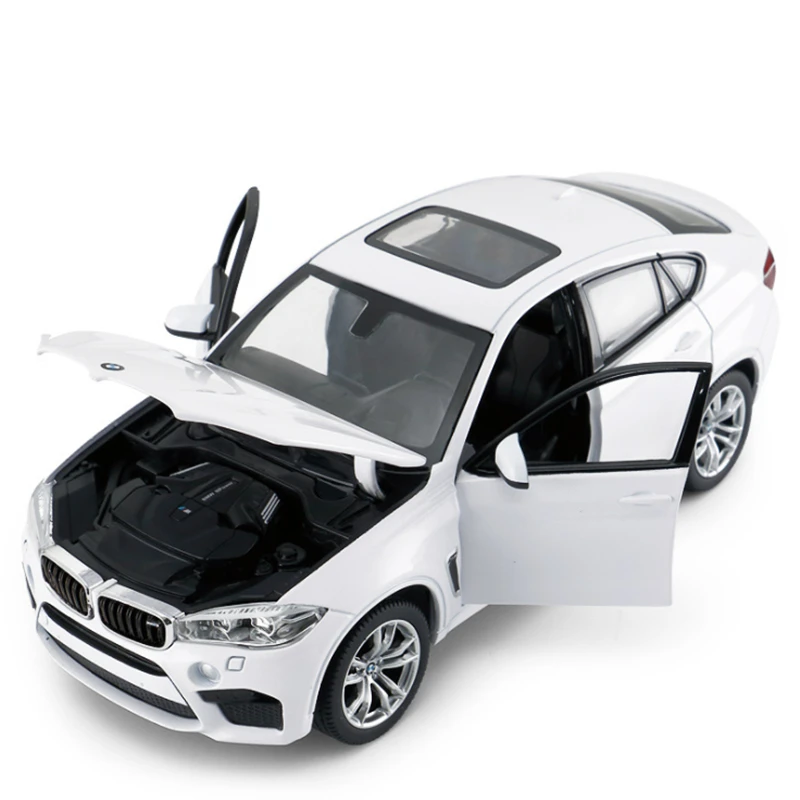 1/24 BMW X6 X6M Coupe SUV Alloy Sports Car Model Diecast Metal Toy Vehicles Car Model High Simulation Collection Childrens Gifts 5