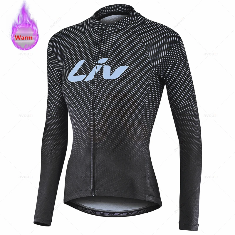 Tenue Cyclisme Femme Hiver - Maillot Et Pantalon Polaire Thermique, Avec Coussin Gel 19D, Respirant