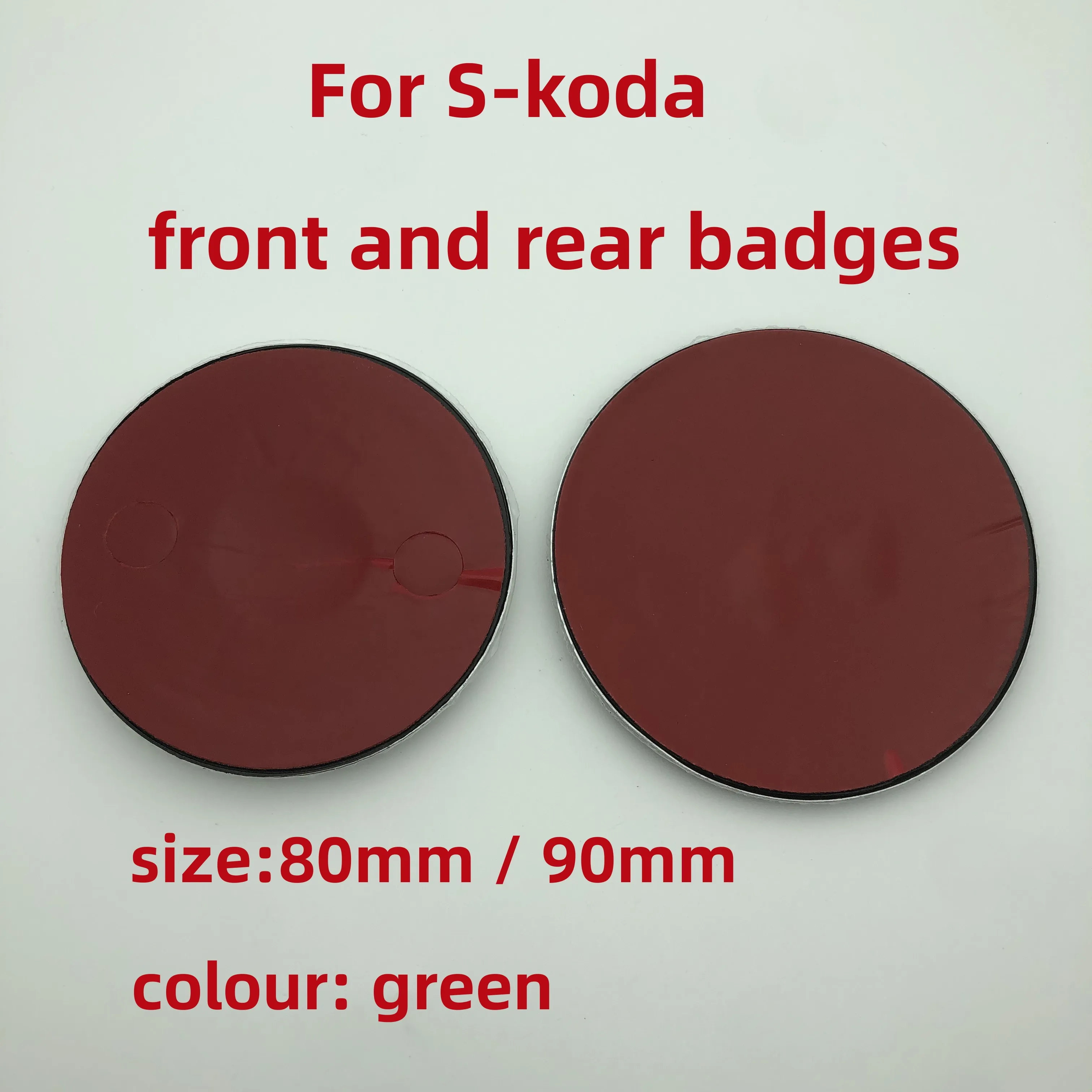 

Badge 80mm 90mm Car Stickers For S-koda OCTAVIA RAPID FABIA YETI SUPERB KAMIQ SCALA virs Hood Cover Front Rear Trunk Emblem