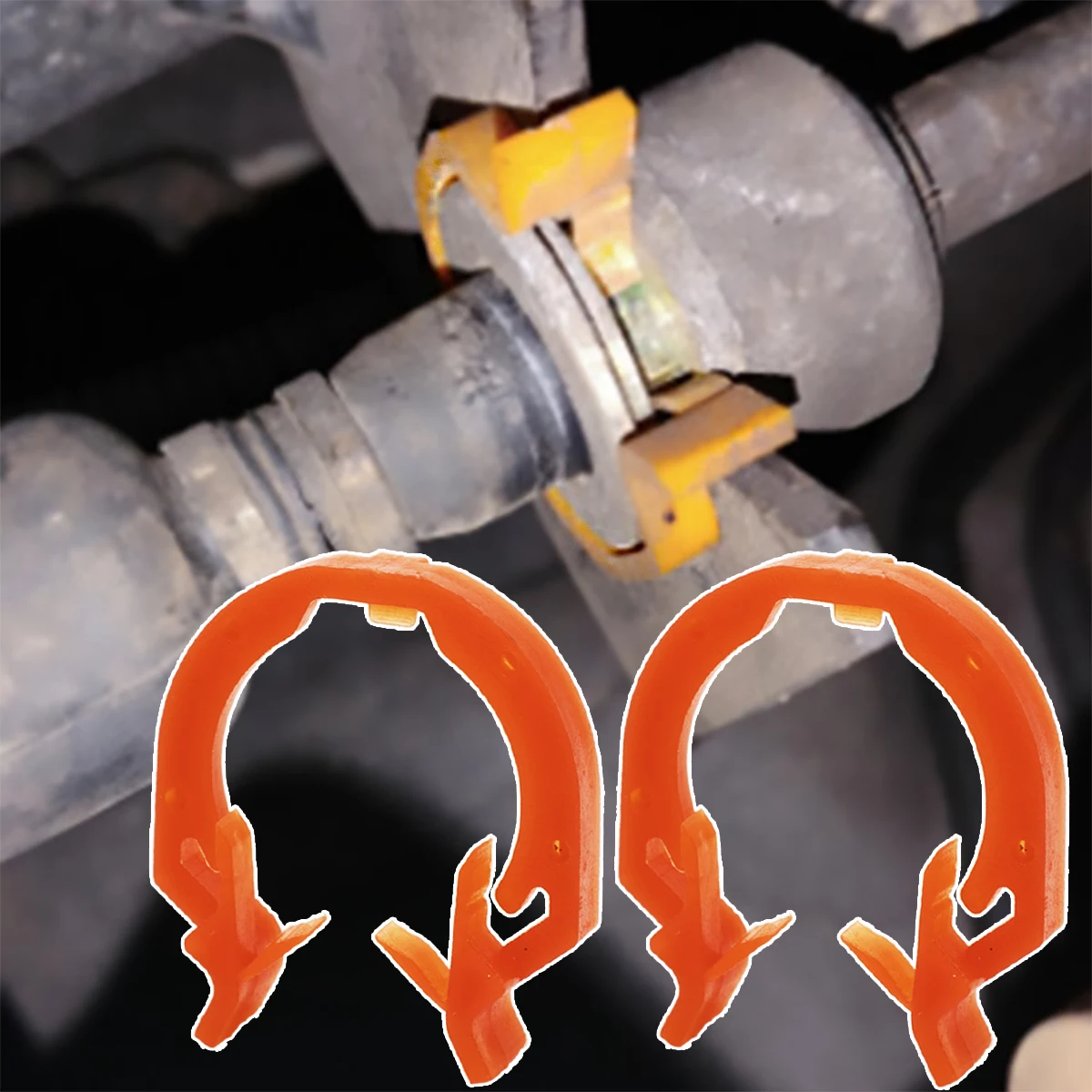 50x Clip A Spinta In Nylon Fascetta Per Filo Cinghie Di Fissaggio - Foto 7