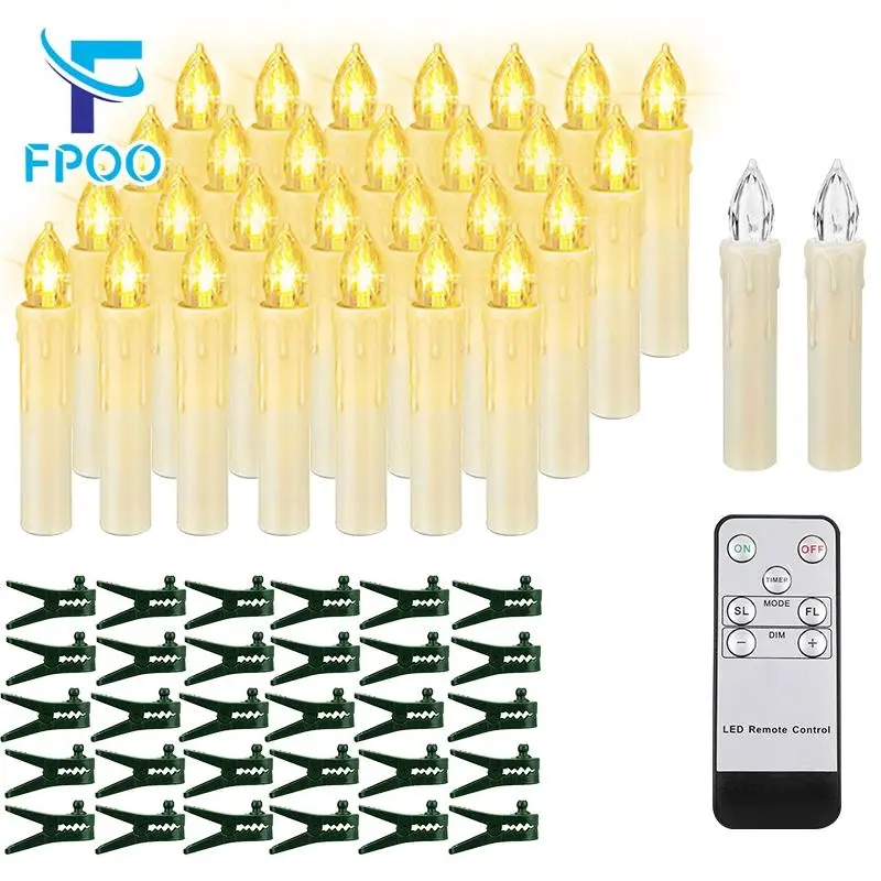 LED Electronic Candle Timer Remote Battery Operated Flickering Flame Wedding Birthday Home Decoration Christmas Tree Candle electronic candle
