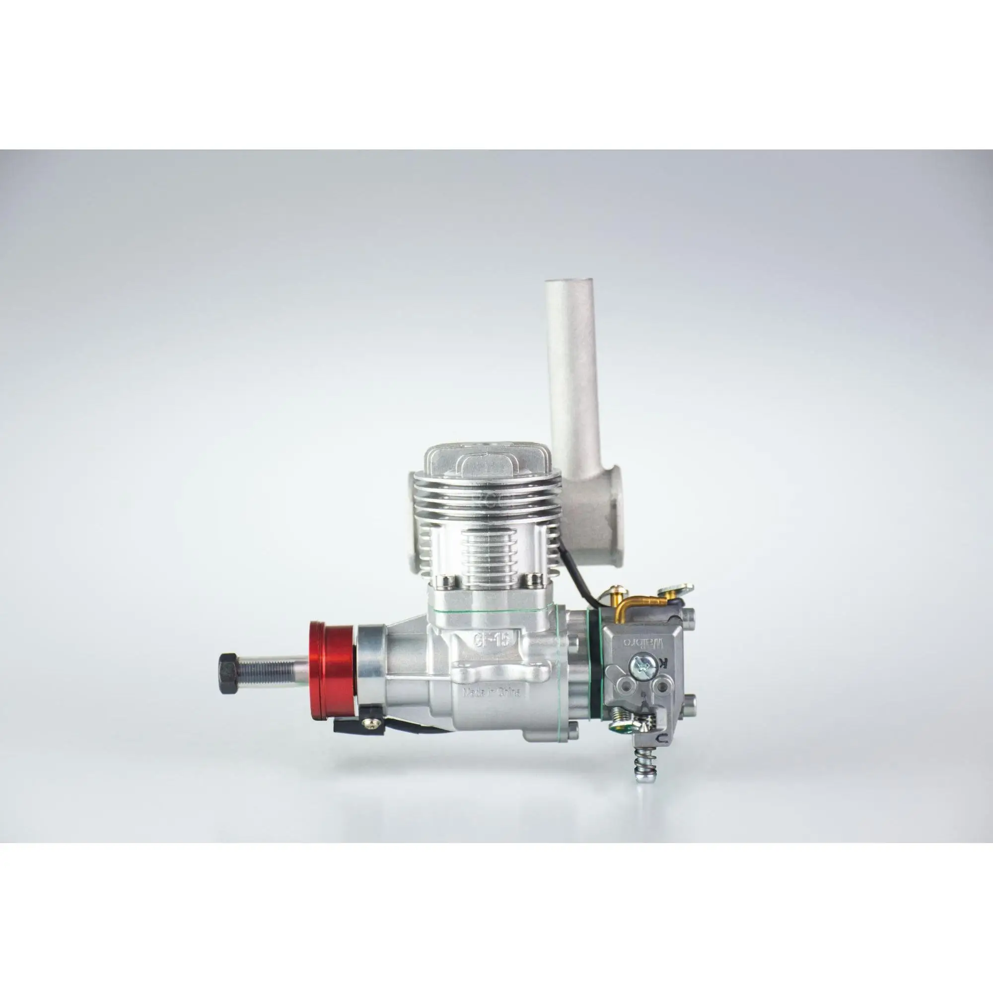 Moteur essence RCGF 15cc BM avec carburateur Walbro pour avion RC sportif, hélice et cône de nez montés sur le vilebrequin