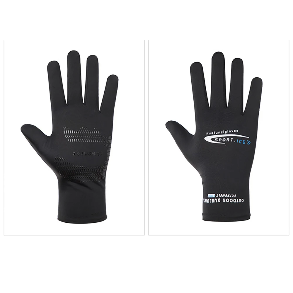 Fishing Gloves  Leaking Half Finger Ice Silk Gloves  UV Protection Gloves  Summer Sun Protection Non-Slip Gloves  High Elastic G