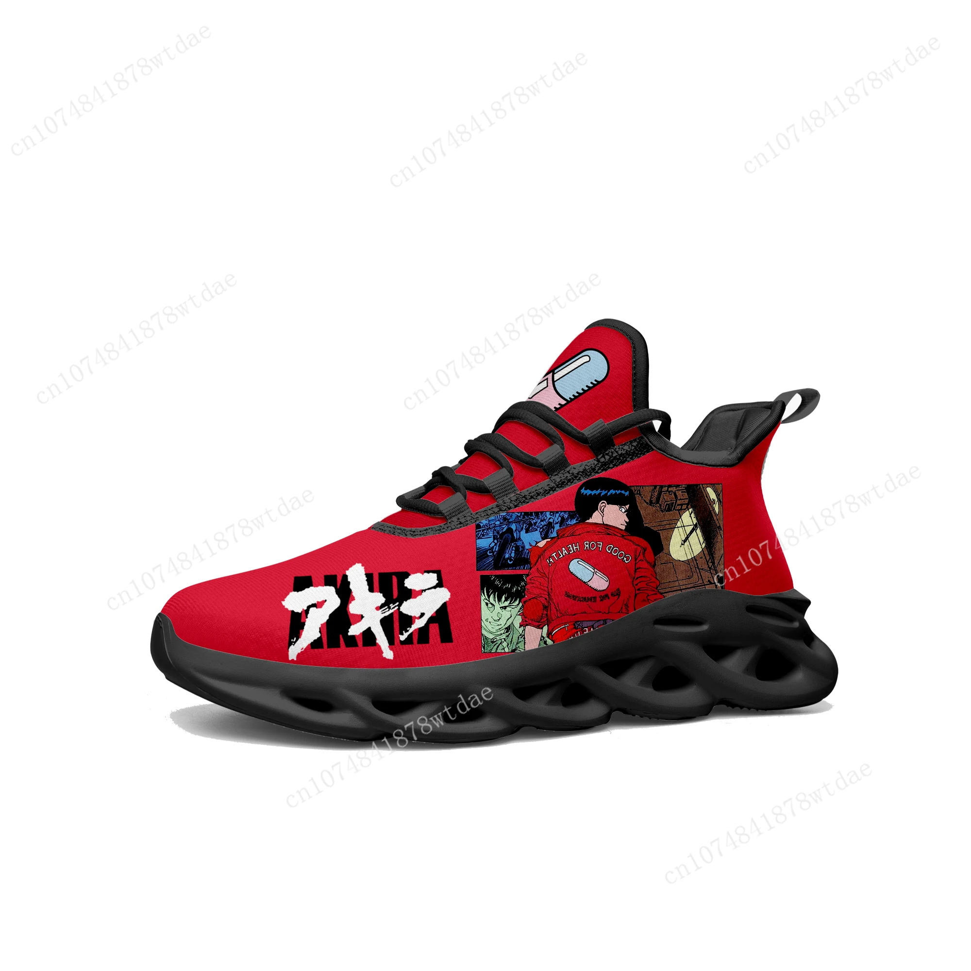 

Akira Synthwave Flats Sneakers Mens Womens Teenager Sports Running Shoes High Quality Classic Anime Custom Lace Up Mesh Footwear