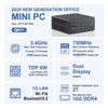 TexHoo Mini PC Intel  N100 Windows 11 Pro  Wifi6 Dual HDMI USB3.2 Supports up to 16GB DDR4 2T NVME SSD Desktop computer 2