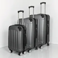 Ensemble de bagages, valises, 3 pièces, ensemble de valises de voyage avec 4 roues pivotantes et serrure, coque rigide, poignée télescopique, M, L, XL 1