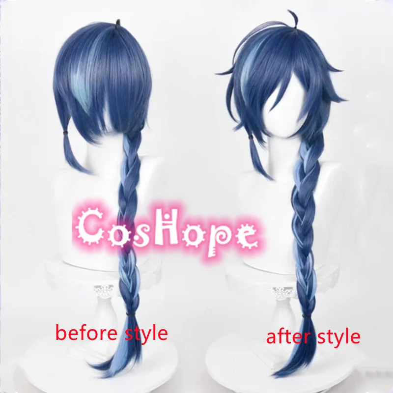 Genshin Impact Kaeya New Skin Blue Cosplay Wig