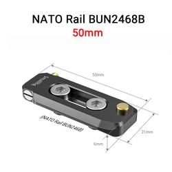 SmallRig Quick Release Low - Profile NATO Rail for Camera Rigs - Versatile Video Shooting Accessory (2468B 50mm)