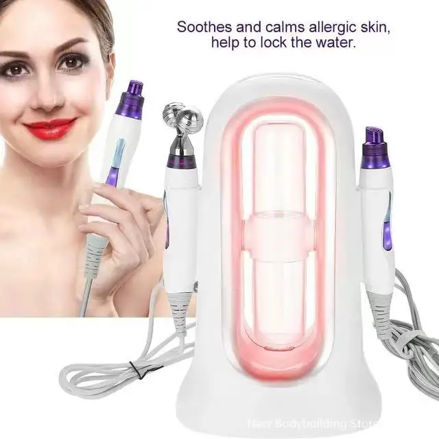 Home Care Aqua Peeling 7color led Microcurrent Bio massage roller Machine Skin Care Home Similar Abeluna machine