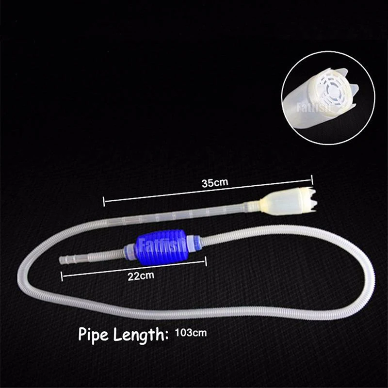 Aquarium Manual Cleaner Siphon Gravel Suction Pipe Fish Tank Vacuum Water Filter Change Pump Tools Fishbowl Supplies Home water filter fish tank water purifier