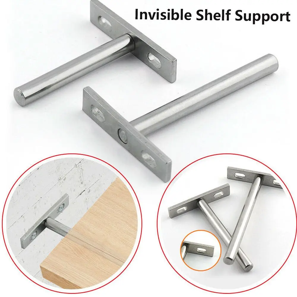

Convenient Hardware Furniture Concealed Racks Heavy Duty Support Bench Board Invisible Shelf Brackets Wall Mount Shelf Storage