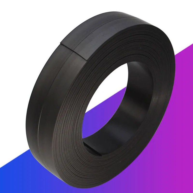 10/15/20/25/30/40/50x1.5mm Self Adhesive Magnetic Tape Rubber Magnet Tape  Strong Flexible Magnet Strip