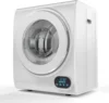 Portable Clothes Dryer, 110V 850W High End Front Load Laundry Tumble Dryer, 1.5 cu.ft Electric Dryer with Stainless Steel Tub & 1