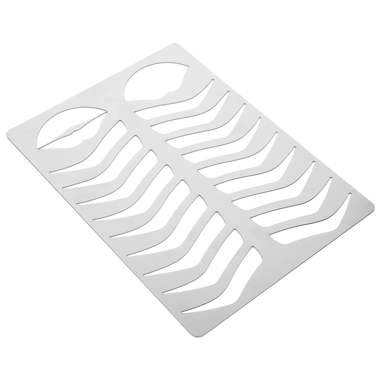 

Eyebrow Template Drawing Stencil Shape Mold Practice Mouth Shaping Stainless Steel Lip Makeup Accessory