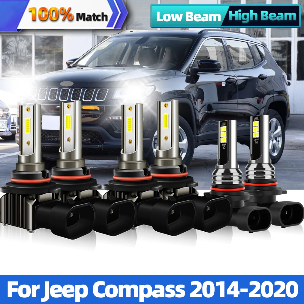 

Led Headlight Bulbs Car Lights LED H11 HB3 9005 6000K 240W 40000LM Auto Headlamps For Jeep Compass 2014-2016 2017 2018 2019 2020