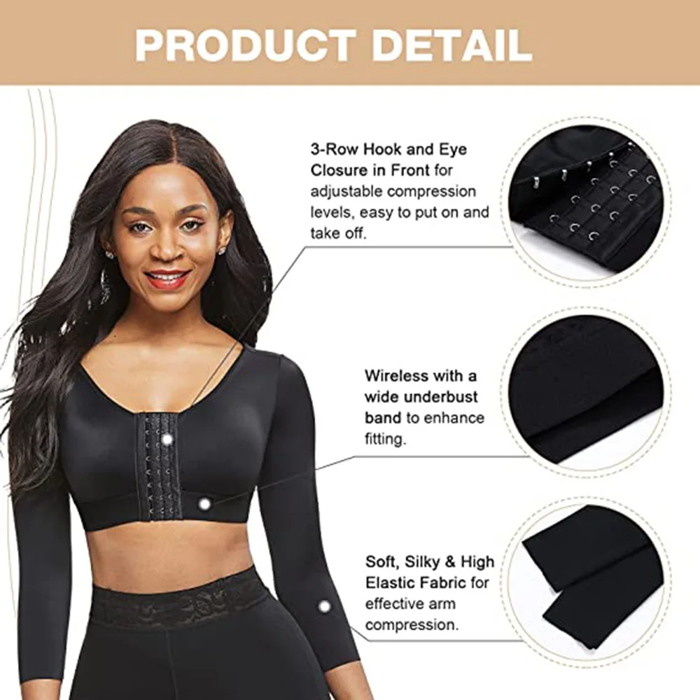 Shaper Women Seamless Sports Bra Arm Chest Lifter Corrective Underwear Slimming Shapewear Body Slimmer Modeling Tops Corset 5XL