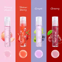 Rolling Bead Lip Oil Set of Four Moisturizing Lotion, Hydrating Roller Ball Mouth Oil, Anti-Drying, Colorless and Transparent 2