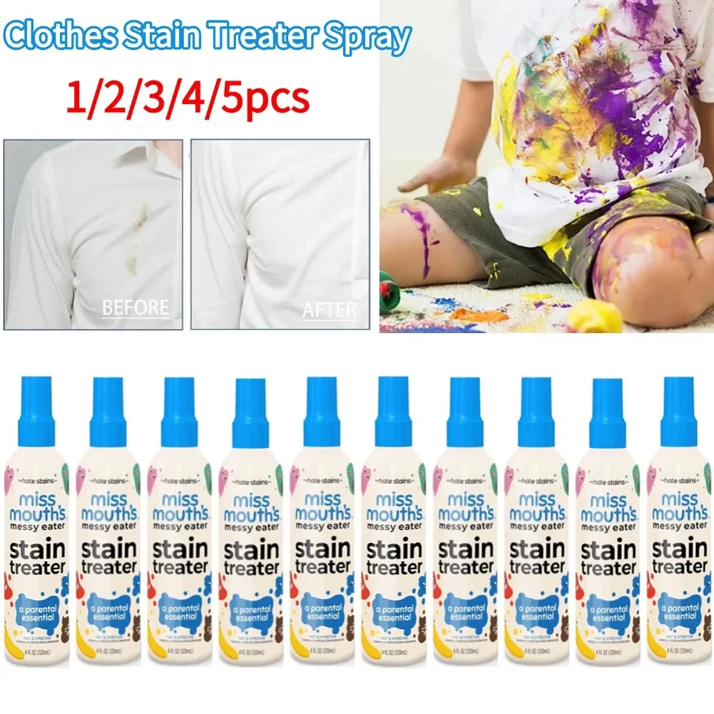 Stain Remover Spray Portable Stain Treater For Laundry Fabric Oil Remover Clothing Stain Remover For Clothes Stain Treater Spray