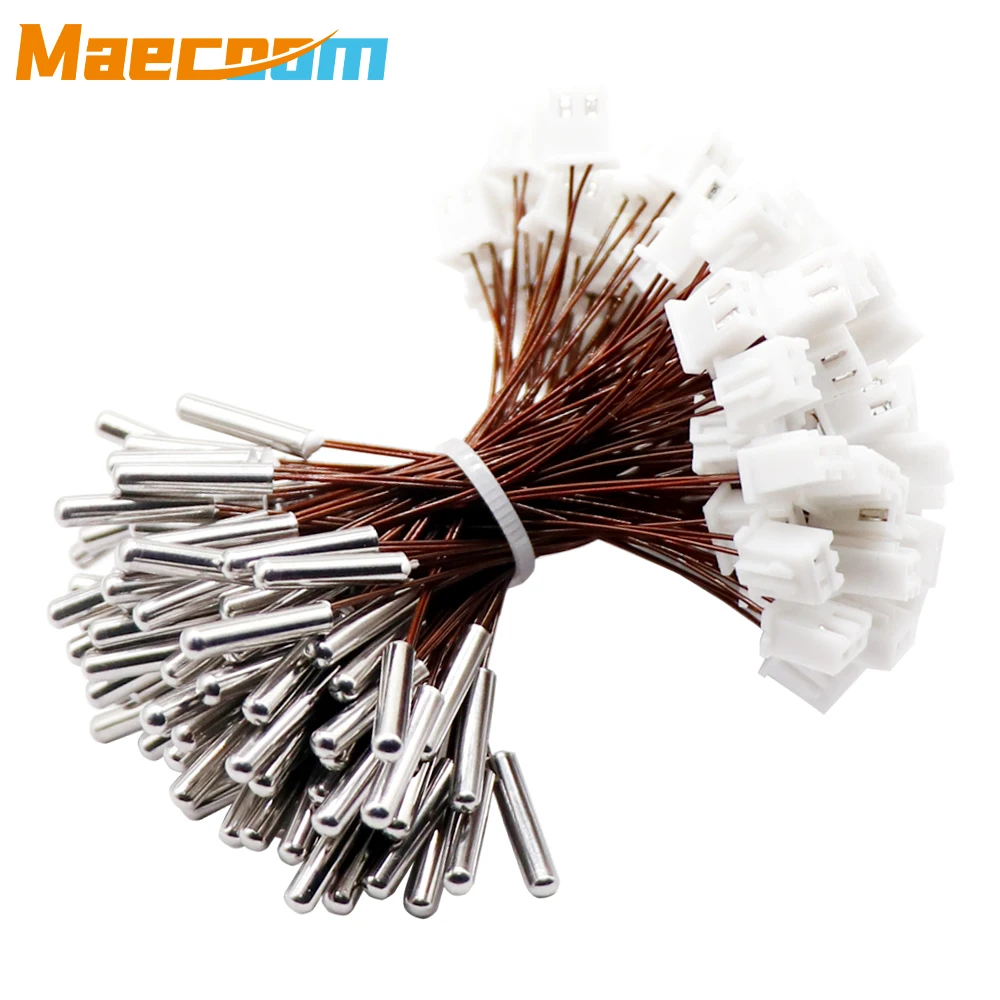 3D 프린터 압출기 Mk8 V6 화산 CR10 M3 Hotend VORON CR6SE 용 고품질 NTC100K 3950 서미스터 온도 센서
