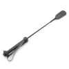 Training  Outdoor Sports Equestrian Durable Black PU Leather Portable Lightweight Horse Whip Non Slip Handle 2