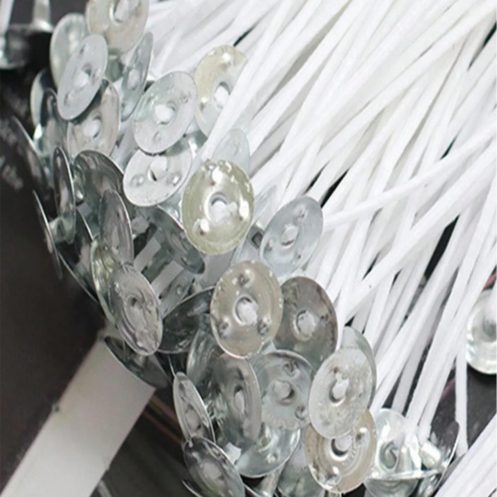 50 Stück 6–20 cm Kerzendochte, rauchfreier Wachskern aus reiner Baumwolle für DIY-Kerzenherstellung, vorgewachste Dochte, Partyzubehör, Heimdekoration – Detail 6