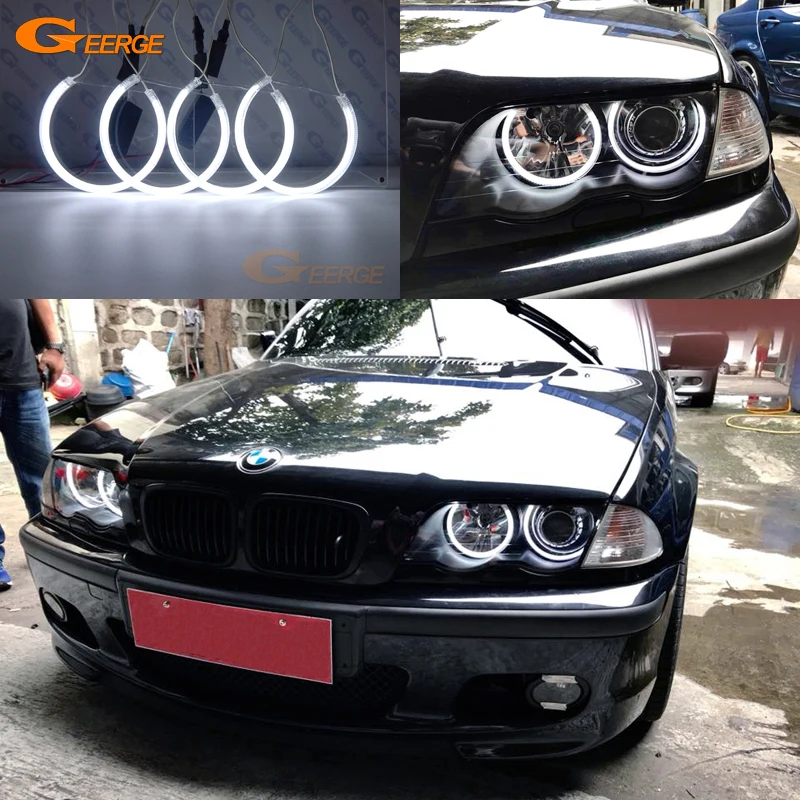

Отличный ультра яркий CCFL ангельские глазки набор колец Дневной светильник для BMW E46 Coupe Convertible PRE FACELIFT 1999-2003