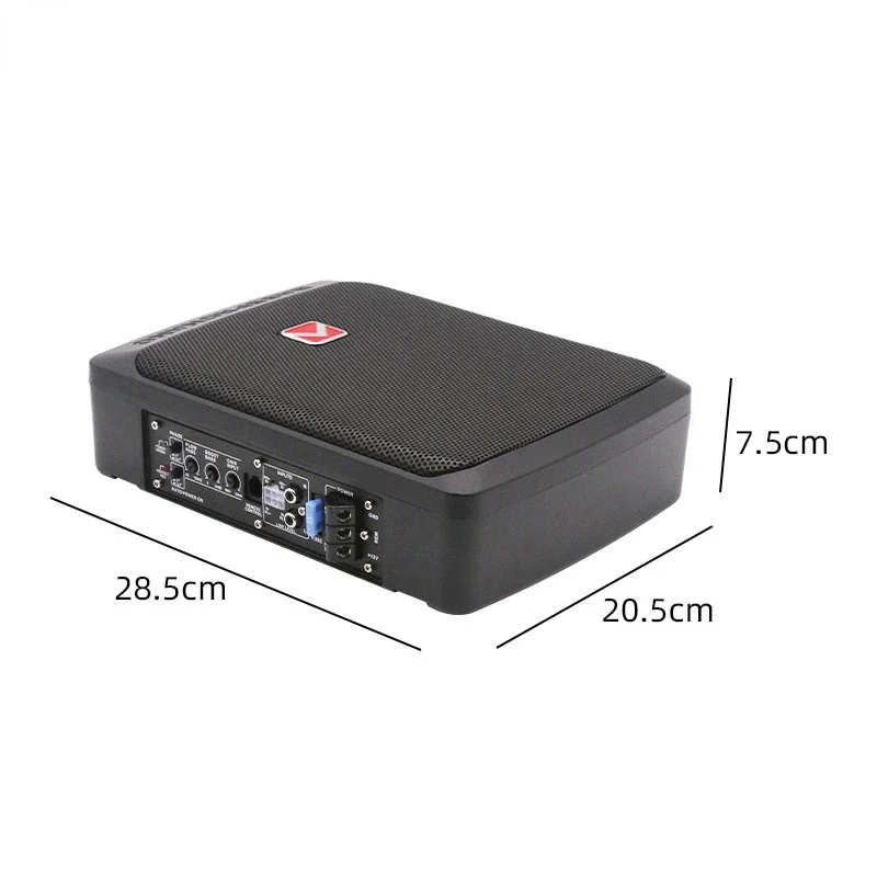 Subwoofer Per Auto Da 12V 6*8 Pollici Subwoofer Per Auto Attivo Ultrasottile In Lega Di Alluminio Sotto Il Sedile