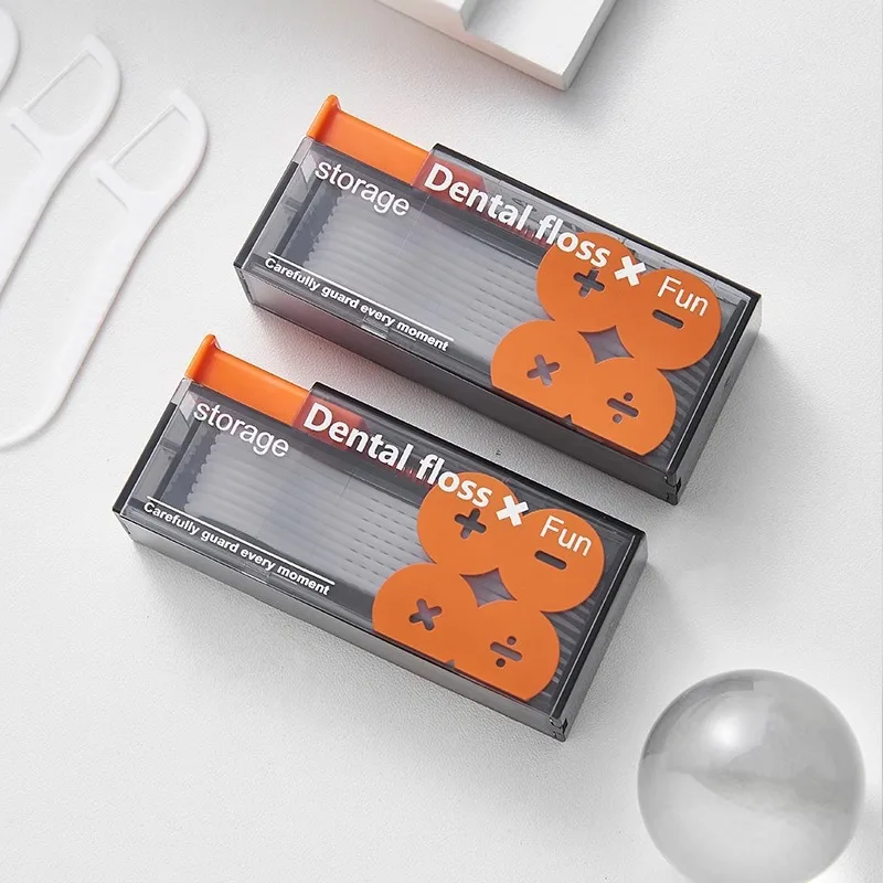 Portable Automatic Floss Box Travel Sets Disposable Floss Stick