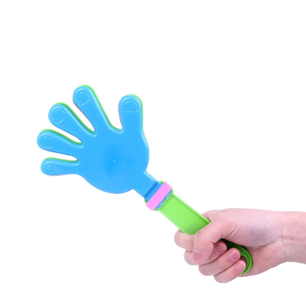 1Pc 19cm Colorful Hand Clapper Concert Party Cheerleading Cheering Props Children Small Clap Your Hands Clapping Toy Air Horn