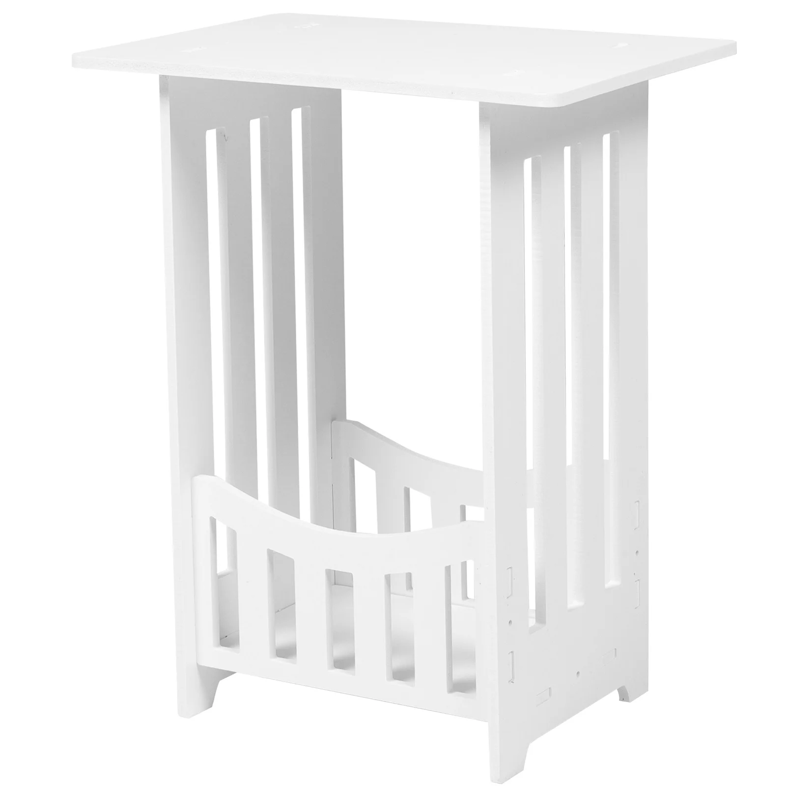 Dressing Round Coffee Table PVC Wood Plastic Bedroom Nightstand Decor Furniture Modern Minimalist Side