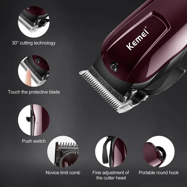 Kemei KM-2600 tagliacapelli professionale tagliacapelli elettrico da uomo  USB ricaricabile macchina da barba tagliacapelli da uomo barbiere -  AliExpress