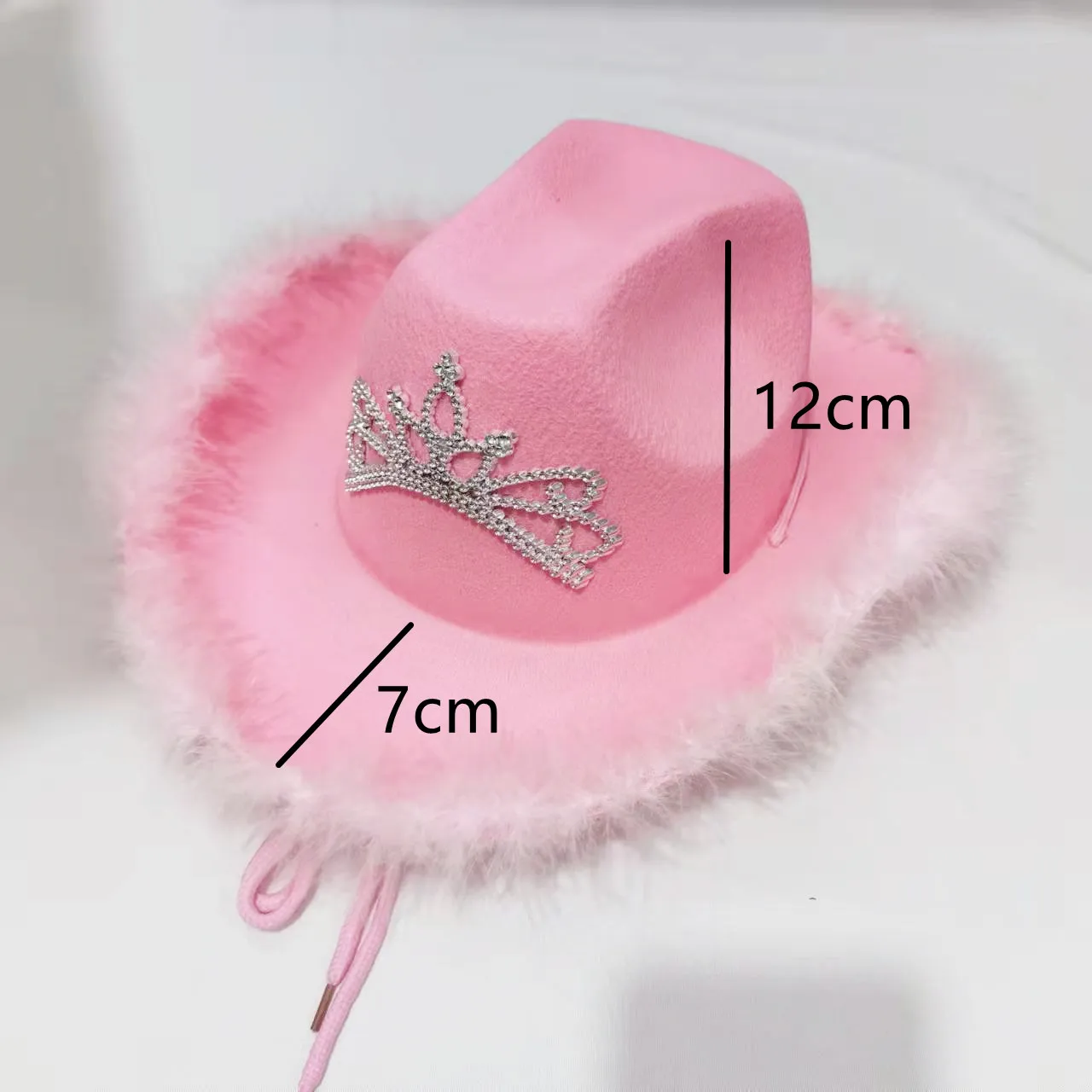 Hats for Women Cowgirl Hat Western Cowboy Pink Feather Adult Kids Cow Pattern Rope Wide Brim Jazz Cap Sombrero |